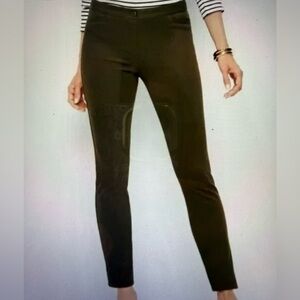 Women's 12 Talbots Skinny Ankle Slacks Pants Flat Front Chino Stretch Jeans